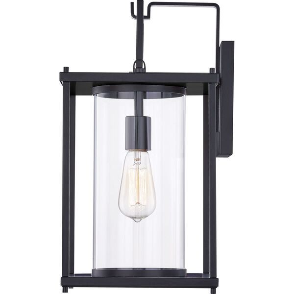 Garrett Matte Black 17-Inch One-Light Outdoor Lantern with Clear Glass, image 2