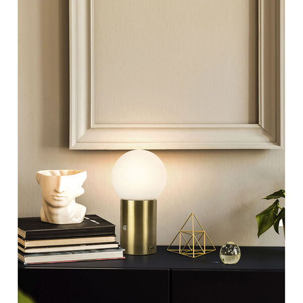 Kai Brass Integrated LED Table Lamp, image 5