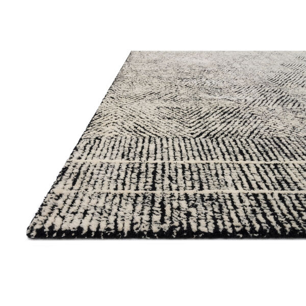 Crafted by Loloi Kopa Black Ivory Rectangle: 3 Ft. 6 In. x 5 Ft. 6 In. Rug, image 4
