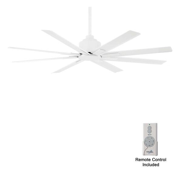 Xtreme H20 Flat White 52-Inch Outdoor Ceiling Fan, image 1