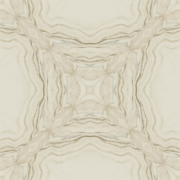 Antonina Vella Natural Opalescence Stone Kaleidoscope Beige Wallpaper– SAMPLE SWATCH ONLY, image 1