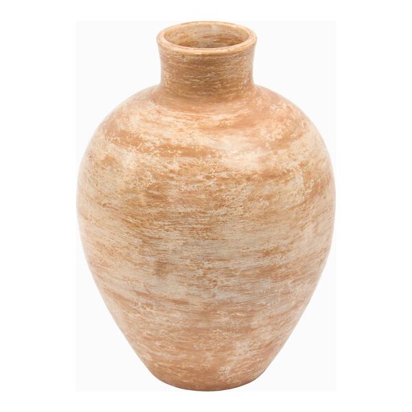 Dos Beige 13-Inch Decorative Vase, image 1