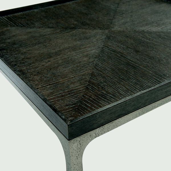 Strata Cerused Charcoal and Textured Graphite Cocktail Table, image 2