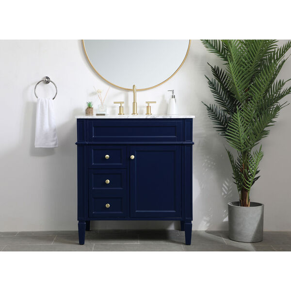 Williams Blue 32-Inch Vanity Sink Set, image 2
