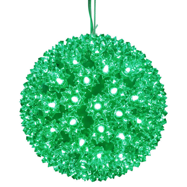 100 Light LED Green Starlight Sphere String, image 1