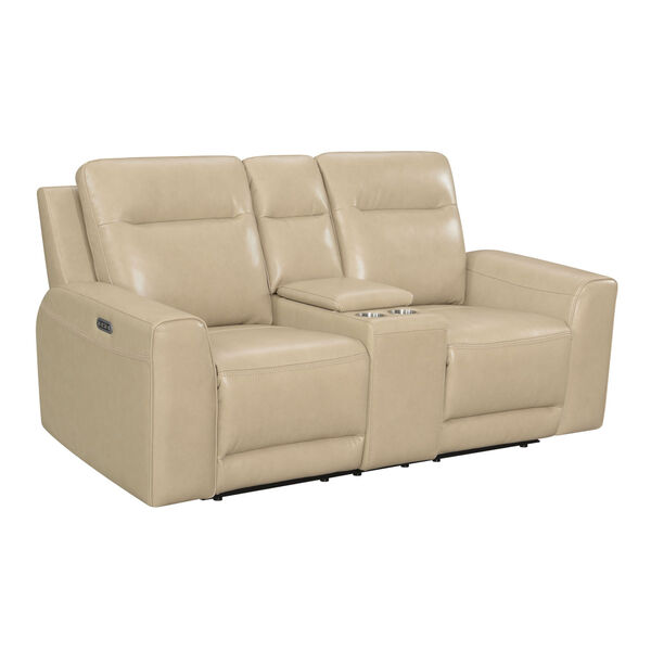 Doncella Sand Power Reclining Console Loveseat, image 3