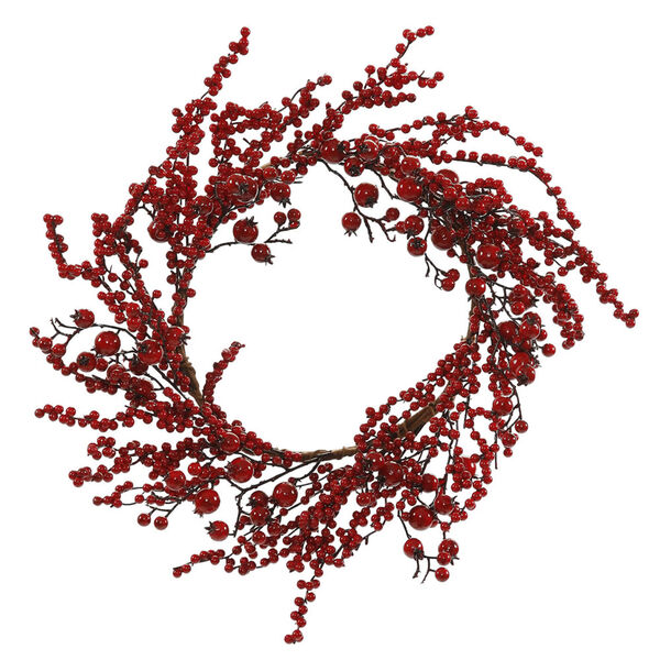 Red 24-Inch Gooseberry Berry Wreath, image 1