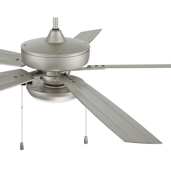Super Pro Painted Nickel 60-Inch LED Ceiling Fan with Pan Light, image 4