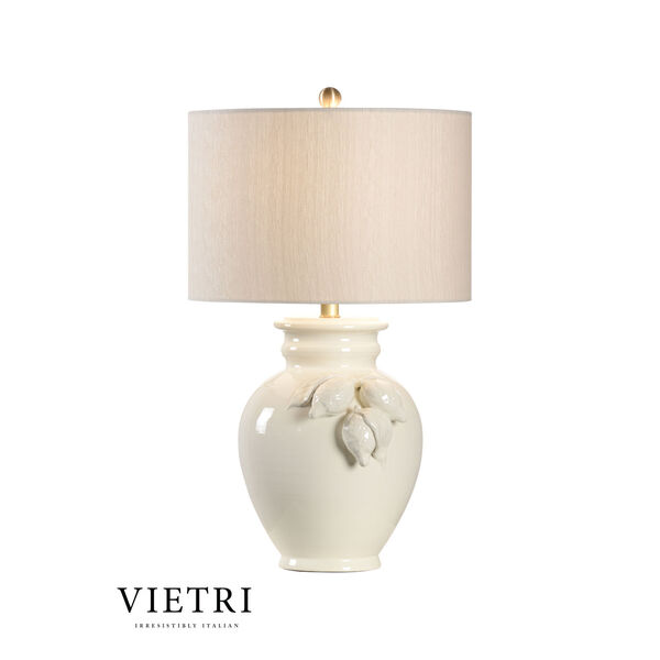 White and Cream One-Light Table Lamp, image 1