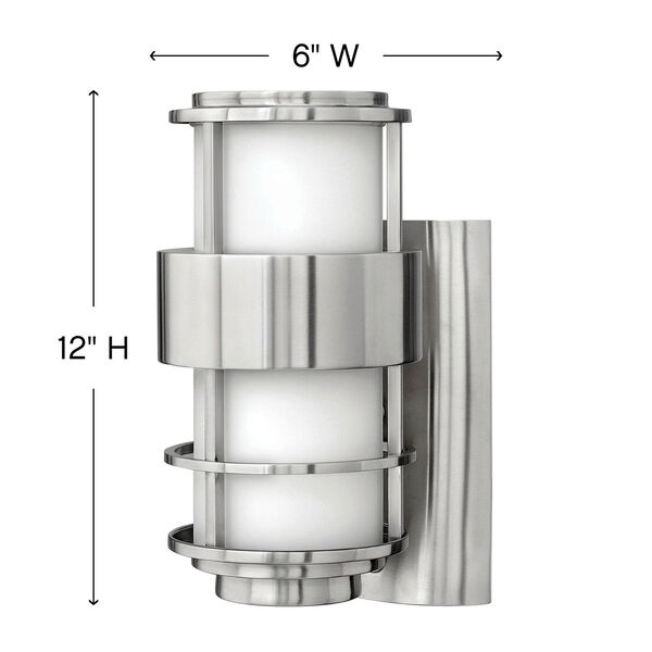 Saturn Stainless Steel One-Light Small Outdoor Wall Light, image 3