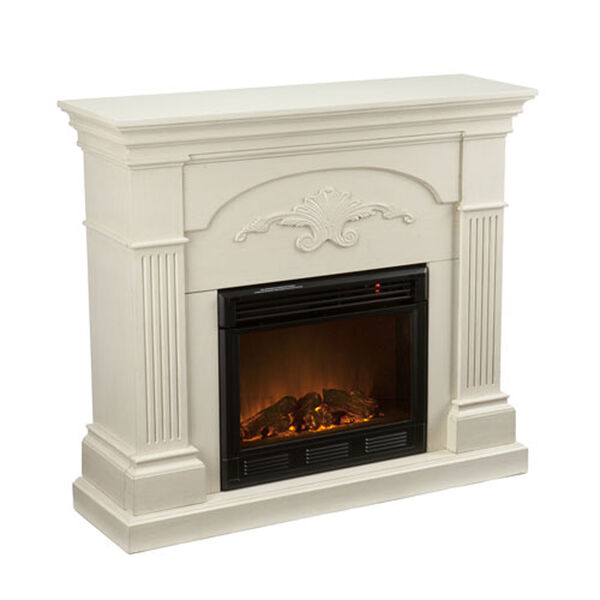 Evelyn Ivory Electric Fireplace, image 5