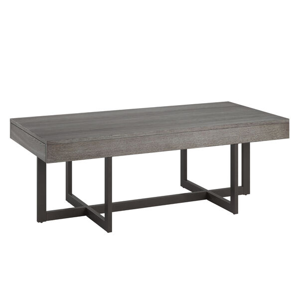 Hunter Gray Coffee Table with Two Drawer, image 1