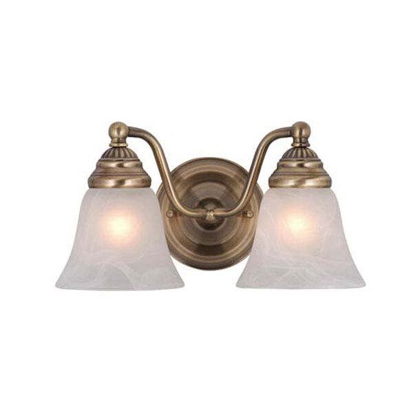 Standford Antique Brass Two-Light Vanity, image 1