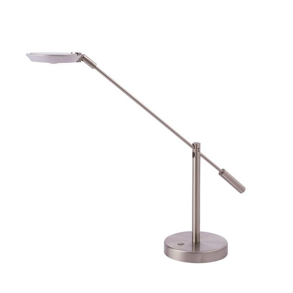 Iggy Satin Nickel 23-Inch LED Desk Lamp, image 1