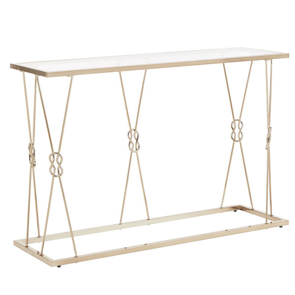 May Champagne Gold Knot Frame Sofa Table, image 1