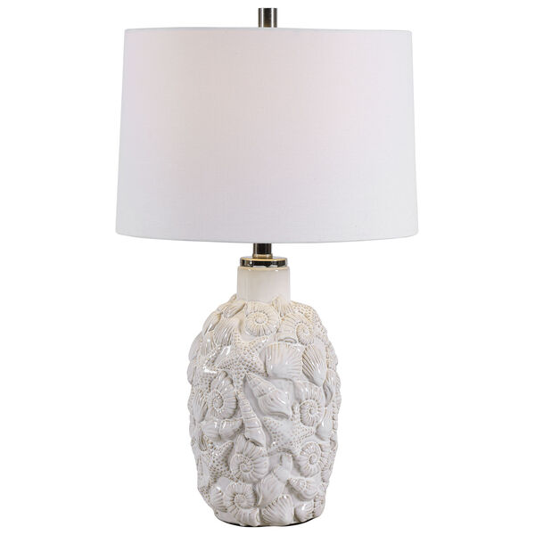 Linden White 26-Inch One-Light Table Lamp, image 1