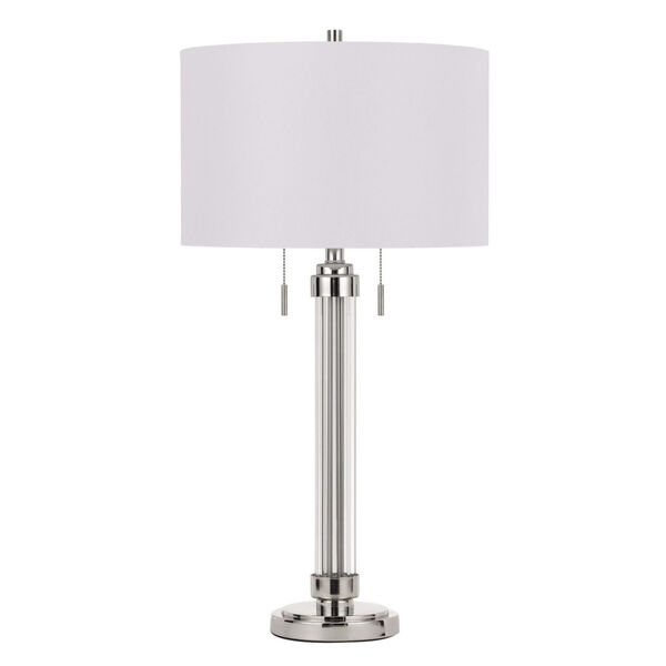 Montilla Brushed Steel Two-Light Table Lamp, image 1
