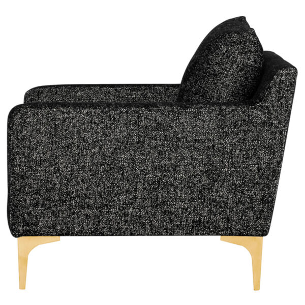 Anders Black and Gold Occasional Chair, image 3