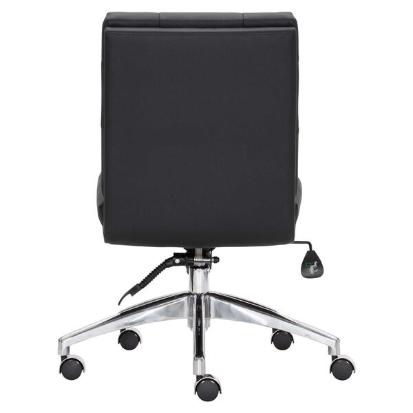 Stevenson Black and Stainless Steel Office Chair, image 4