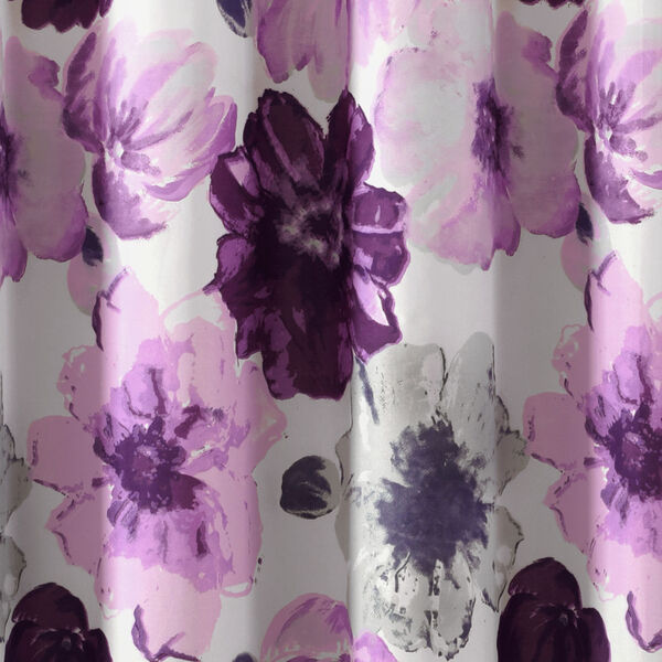 Leah Gray and Purple 72 x 72 In. Shower Curtain, image 4