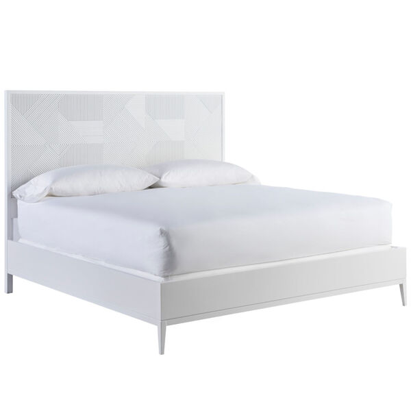 Miranda Kerr Malibu White Lacquer King Bed, image 1