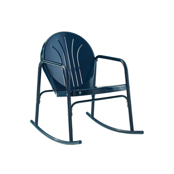Griffith Navy Gloss Outdoor Rocking Chairs, Set of Two, image 6