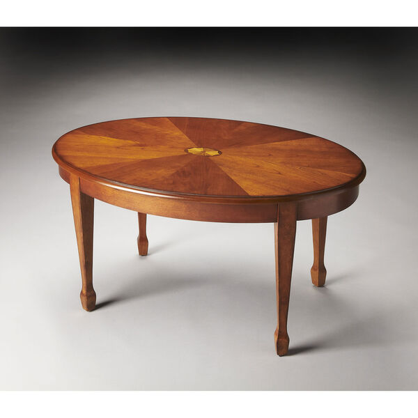 Clayton Olive Ash Oval Coffee Table, image 2