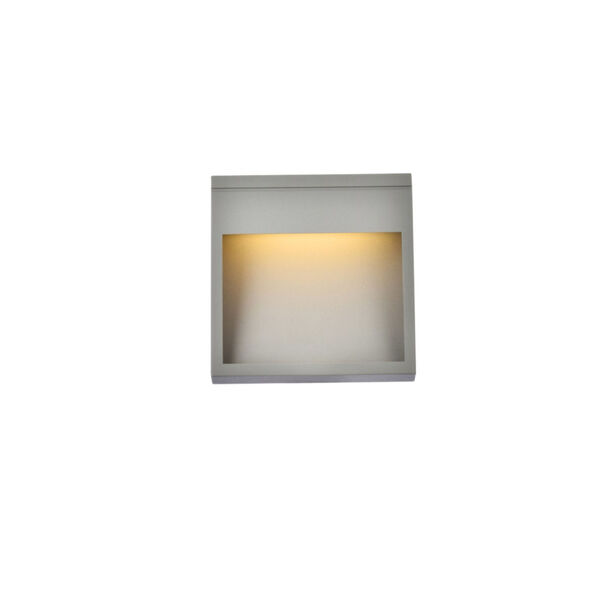 Raine Silver 110 Lumens Eight-Light LED Outdoor Wall Sconce, image 1