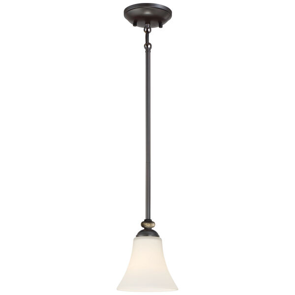 Shadowglen Lathan Bronze with Gold Highlight One-Light Pendant, image 1