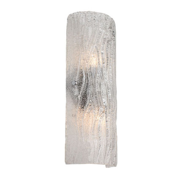 Brilliance Two-Light Chrome Finish with Bright Ice Glass Wall Sconce, image 2