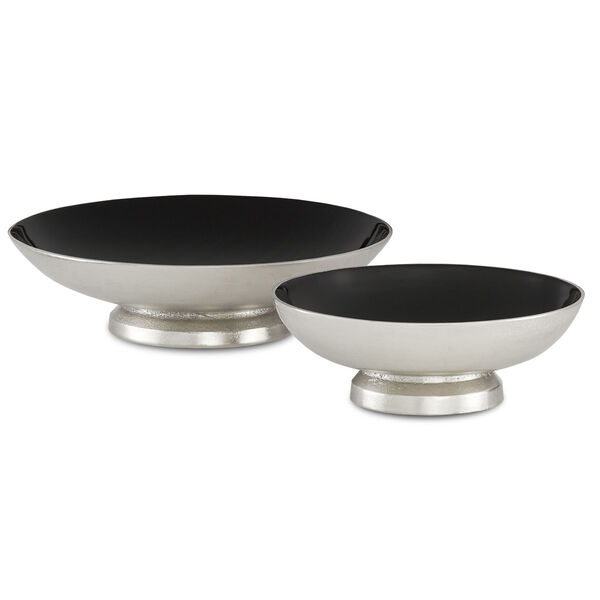 Varu Black and Silver Bowl, Set of 2, image 1