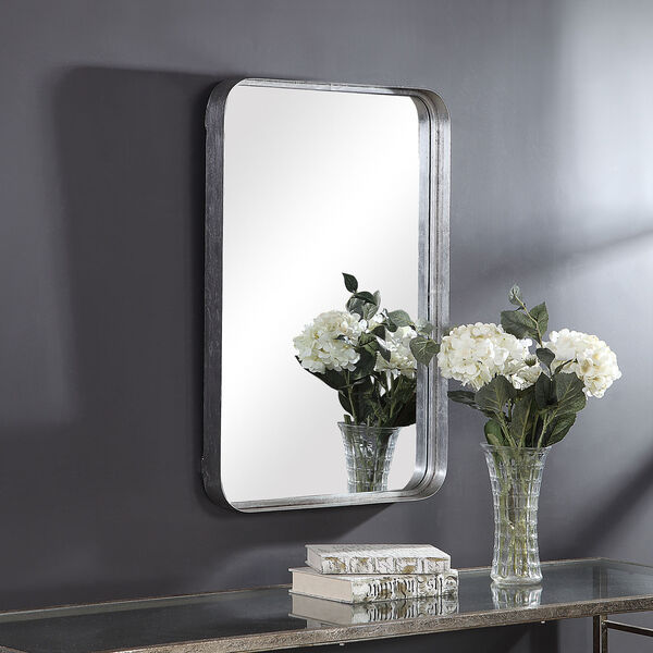 Selby Silver Rectangular Wall Mirror, image 1
