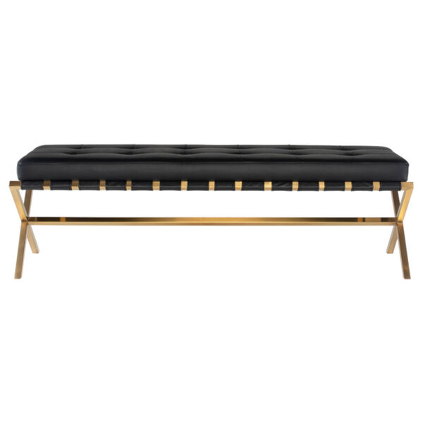 Auguste Black and Gold Bench, image 2