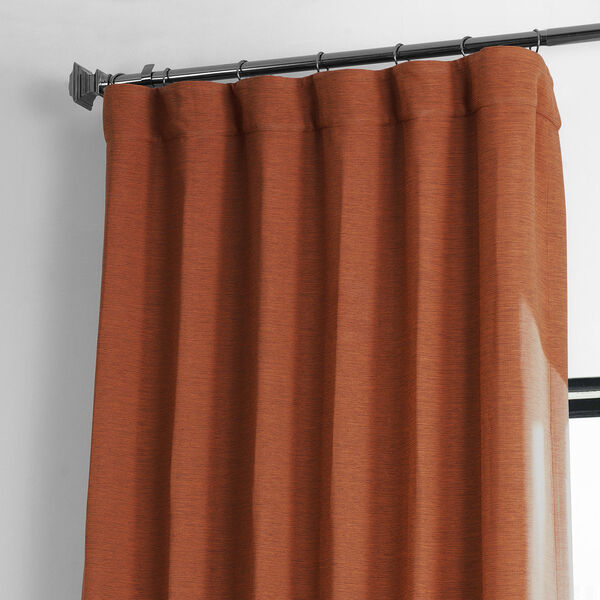 Persimmon Orange Blackout Single Curtain Panel 50 x 120, image 3