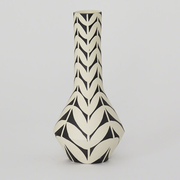 DwellStudio Black and Ivory Orsino Vase, image 1