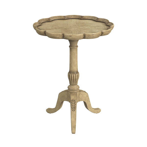 Dansby Antique Beige Pedestal Side Table, image 1