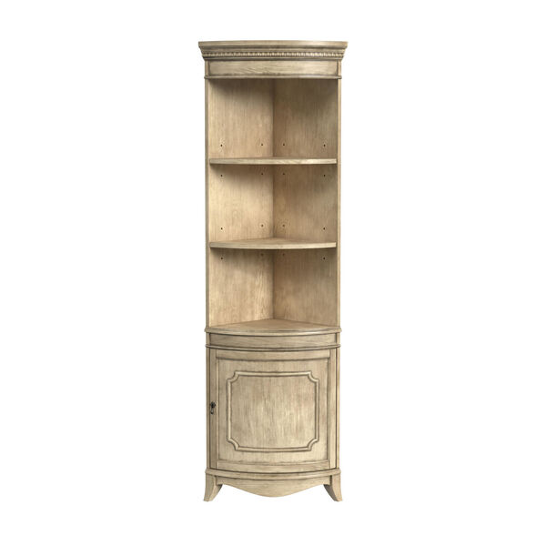 Dowling Antique Beige Corner Cabinet, image 1