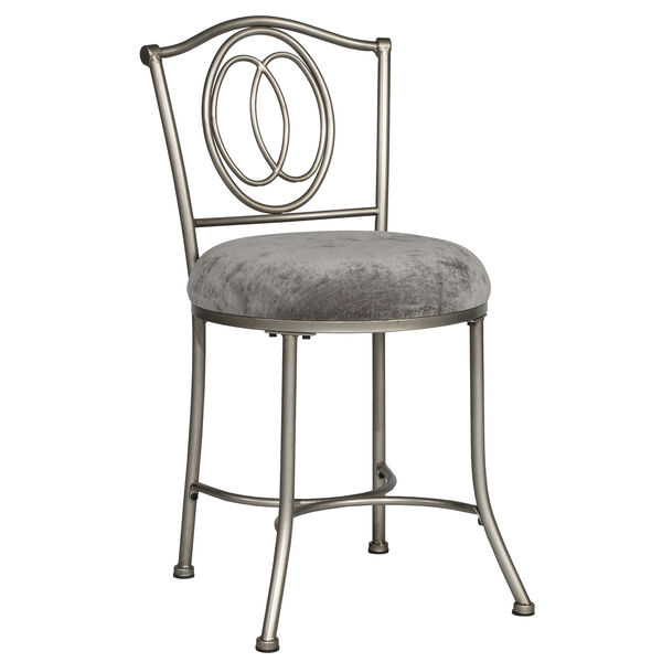 Emerson Pewter Vanity stool, image 2