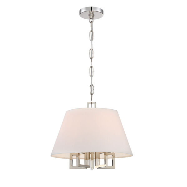 Westwood Polished Nickel 16-Inch Five-Light Pendant by Libby Langdon, image 2
