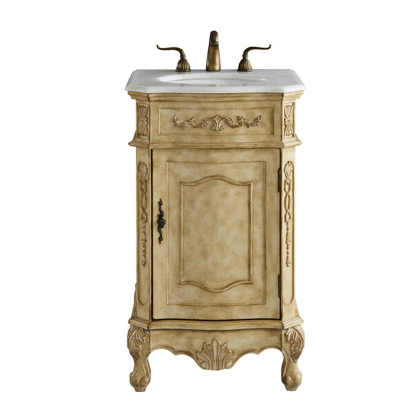 Danville Antique Beige Vanity Washstand, image 1
