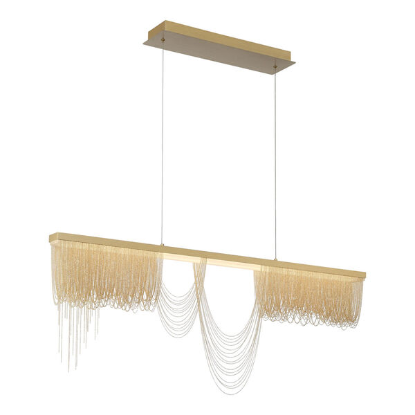 Tenda Gold and Brushed Brass 47-Inch Integrated LED Chandelier, image 2