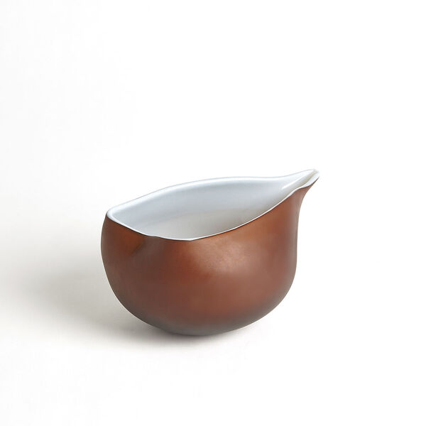 White and Beige Cased Small Bowl, image 2