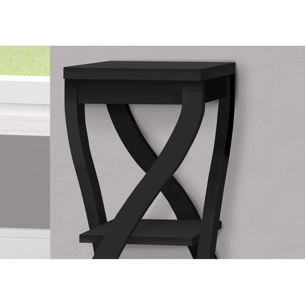Contemporary Black Accent Table, image 4