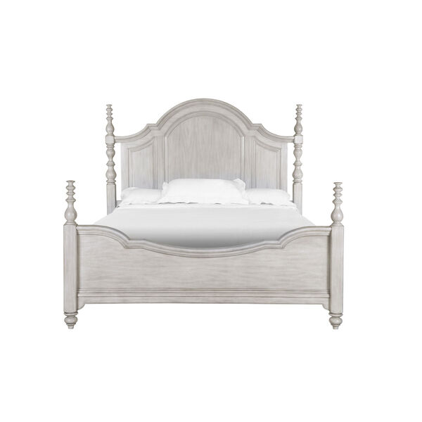 Windsor Lane Cal King Poster Bed in Weathered Grey, image 1