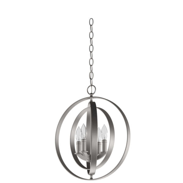 Equinox Burnished Silver Four-Light Lantern Pendant with Matching Candle Sleeves, image 5
