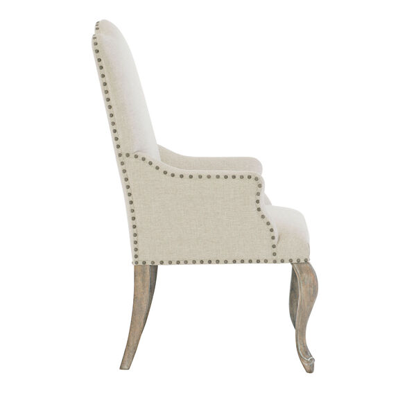 Campania Weathered Sand Wood and Fabric 26-Inch Dining Chair, image 2