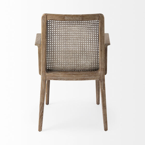 Clara Light Brown and Cream Dining Chair, image 4