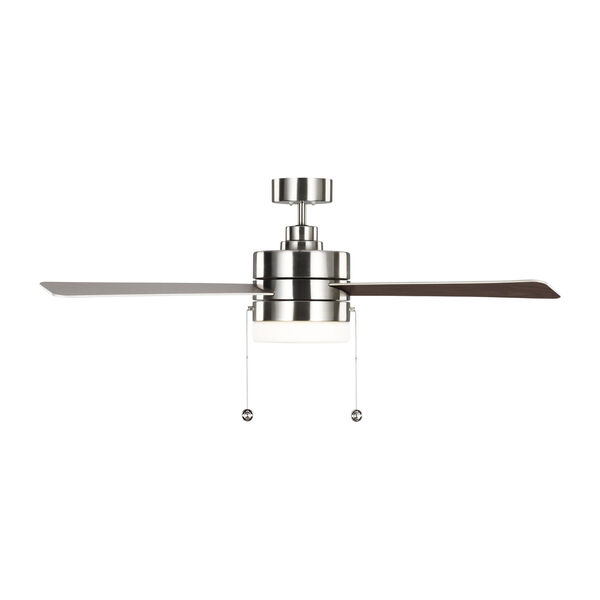 Syrus Brushed Steel 52-Inch Two-Light Ceiling Fan, image 4