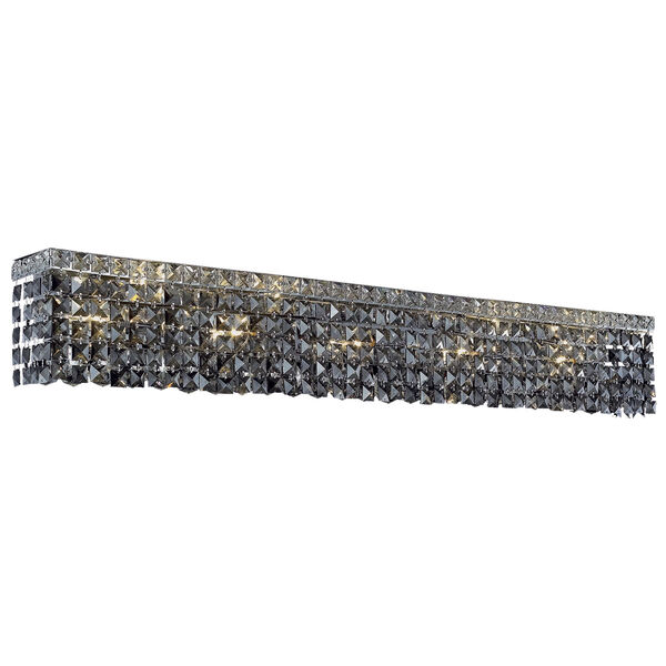 Maxime Chrome 44-Inch 10-Light Wall Sconce with Silver Shade, image 1