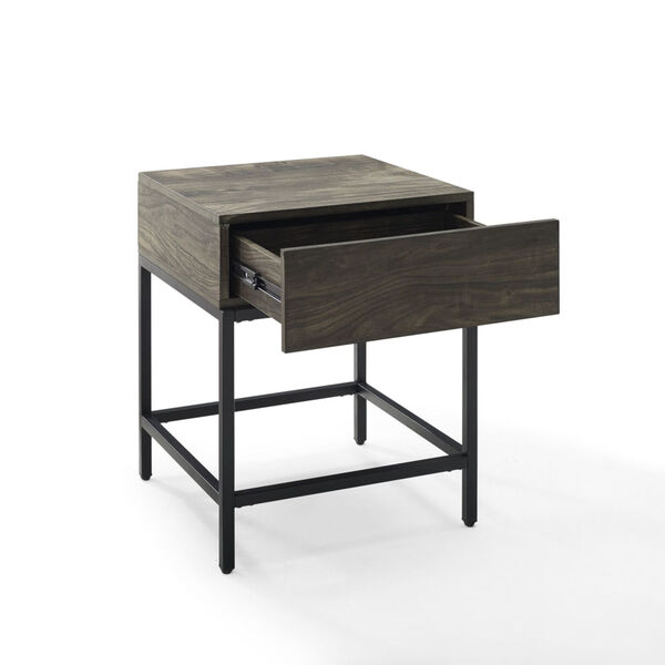 Jacobsen Brown Ash and Matte Black End Table, image 4